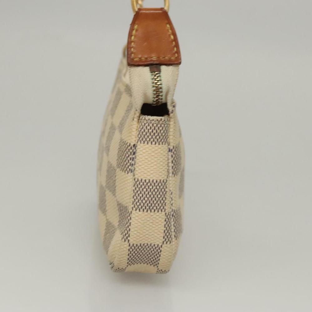LOUIS VUITTON Damier Azur Mini Pochette Accessoires Pouch N63005 Auth sw224 - Picture 3 of 16